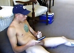 Shane Stroking His Stiff Dick