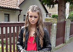 Olivia Sparkle gets her hair cut & fucks a car for a VIP ride