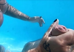 Milfed Cheyenne Rose and Camilla Creampie enjoy a holiday threesome by the pool!