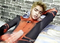 Spidey CJ Dy Tugging Off and Providing His Camera Fellow a Blowage