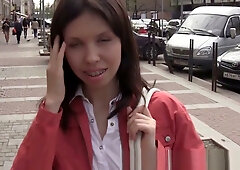 Young Asian girl with braces gives intense blowjob leading to cumshot