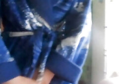 1St day of menstruation Alla-Luska with curly twat and legs. Impure pants, wearing a pad with conversations in Russian