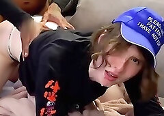 Autistic Tomboy Tranny Casually Buttfucked By New Friend's BBC