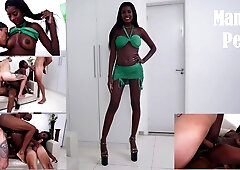 20 Years Old Brazilian Ebony With Perfect Breasts, Jenny Pretinha