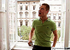 Shaved granny with big fit gets fucked by big white dick