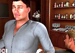 Large-breasted mother I'd like to fuck in underware screws her coworker whilst her spouse is at the bar - CG Manga - OCICI