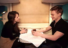 Best Comedy in Porn History! Meeting on the Train Ended Hot Sex.