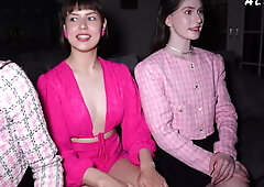 Adult Games of Lustful Barbie Dolls Develop into an Orgy and Crazy Fucking