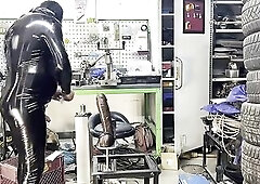 Garage Gimp Banging machine Bam Sextoy 7.6 cm 40cm Lengthy monster