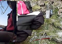 Gay Asian Twink Jon Arteen Wanks Outdoor Winter Risky, Ruined Orgasm, Big Cumshot Cleans Sperm Thigh
