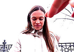 Agent, public agent public pickup, eye rolling fuck