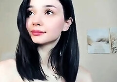 Hottest brunette solo webcam masturbation 2