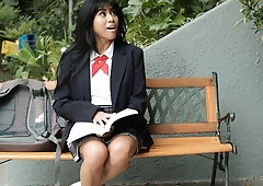 Lucky black athlete pounds a stunning Asian girlfriend Ember Snow