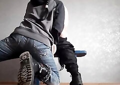 My lesbo student performs analinctus for a precious grade