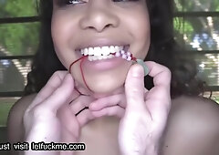 Jeni Angel - Creampie Busty Ebony Teen 18+ Sucks Big Dick For Cumshot