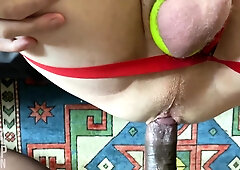 Good-sized, Uncircumcised Rod Pokes Deep and Stiff Into Euro Bum