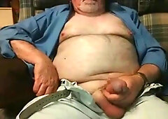 Hairy Grandpa Bear Fondling His Cock 5