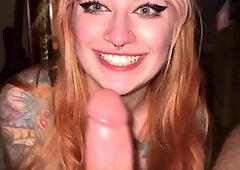 POV Handjob Blowjob cumshot compilation