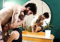 9 months preggo girlfriend drilled coarse in all holes, butt to throat, squirting climax