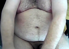 Bear Body In Sweat Pants Cock Out Getting Hard Teasing Then A Final Supprise