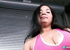 Breasty Camelia Davis' workout routine includes banging herself