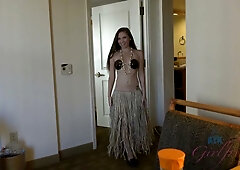 Skye West gets intimate in a tropical hotel with passionate creampie sex