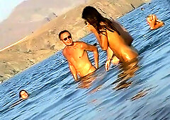 Nude beach images with sexy babes