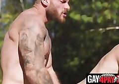 Country Boy sex outdoors