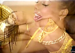 Curvy black MILF beauty Kira Noir striptease out of her business outfit for Playboy and looking sexy with those big tits and big booty on her! This eb