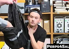 Attractive hunk cop and short twink thief erotic fucking 2