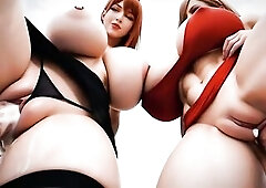 Makima e Vigour de Chainsaw Guy, Duas safadas rebolando pra você bater punheta (Ai Gerou)