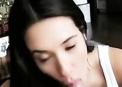 Pov homemade amateur facial cumshot and blowjob