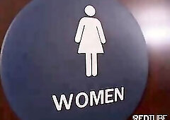 Chrissy was caught having sex in a public toilet, with a guy she just met