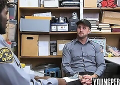 Officer caught on tape fucking perp ass fucked hardcore