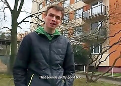 twink ass pounding and sperm facial