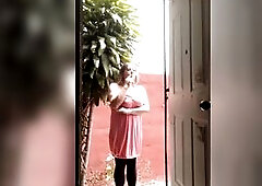 Smokin' Crossdresser Outside