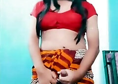 Indian Shemale In Saree Cumshot