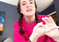 maggierosexo - gloved nurse checks and milks prostate