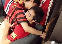 First And Tom Bareback Threesome Fuck M After Soccer