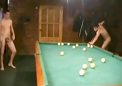 Russian Soldiers Play Pool in Nude 3
