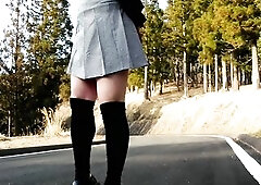 I was discovered Naked Masturbating Ejaculating in the Midst of the Road