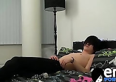 Horny Scott Seth Savage fucking a flashlight with his dick