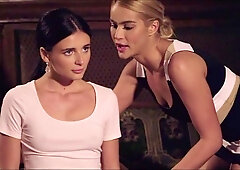 Two babes Cherry Kiss and Kate Rich love lesbian sex games