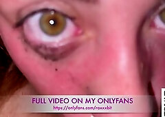 Awesome hard throatfuck with impure throatpie for chained sluty stepcousin FULL VID ON OF Raxxxbit