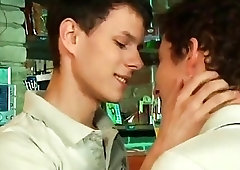 Drunk gay gets a humongous cock at the bar