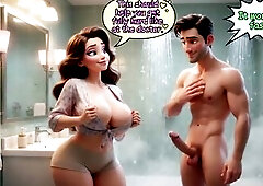 The private home exercises solve the youthful guy’s taut skin issue in a very ardent every day way (AI generated)