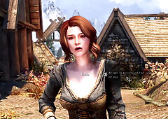 Tit fuck, big shemale