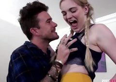 Sexy Pale Hairy Teen Girlfriend