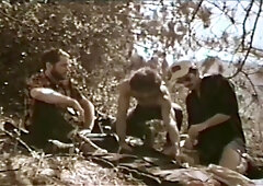 Trampers Double Team A Guy In The Forest