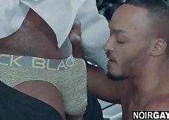 Rich black gay fucked by his personal chef